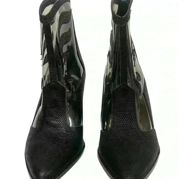 Coconuts by Matisse Cloud Nine Black and Clear Western Booties - Picture 3 of 12